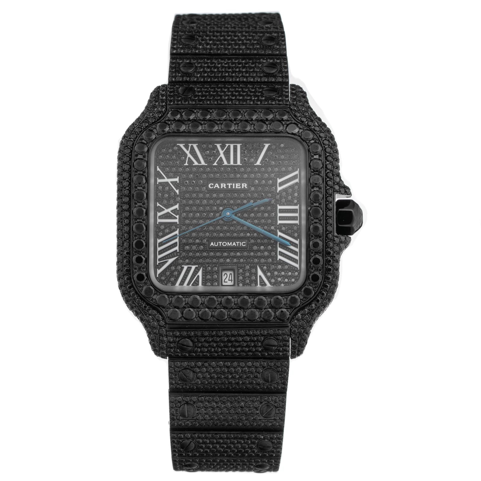 Cartier Santos Custom Black Diamond PVD