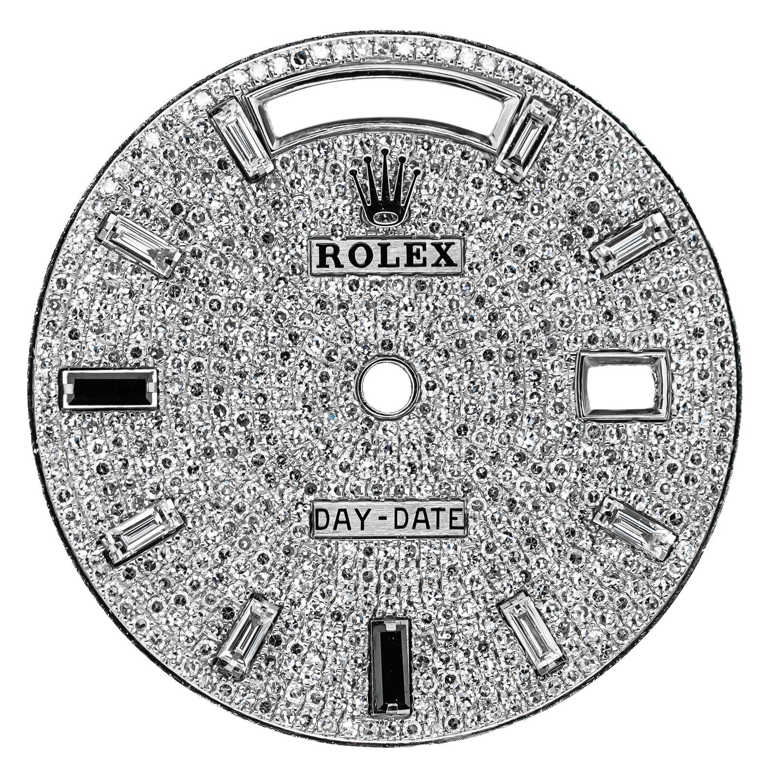 Day-Date Paved Dial and Black Diamond Bezel Set 3