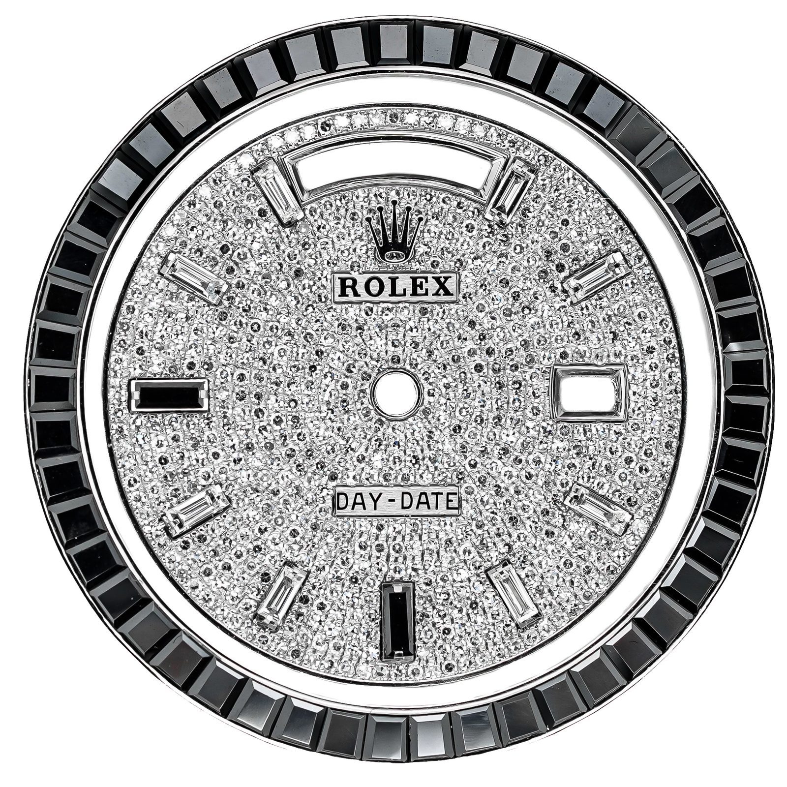 Day-Date Paved Dial and Black Diamond Bezel Set