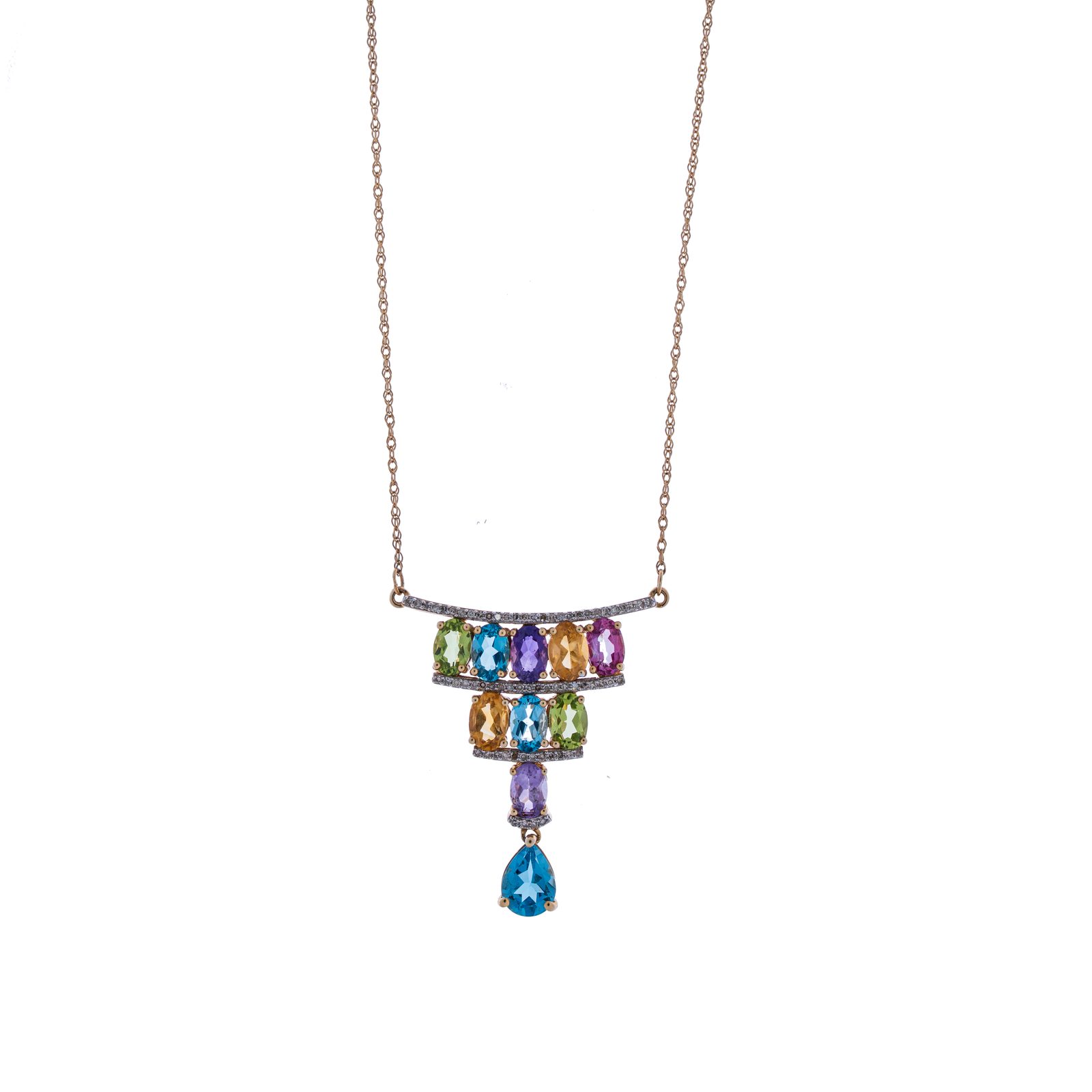 Diamond Gemstone Necklace
