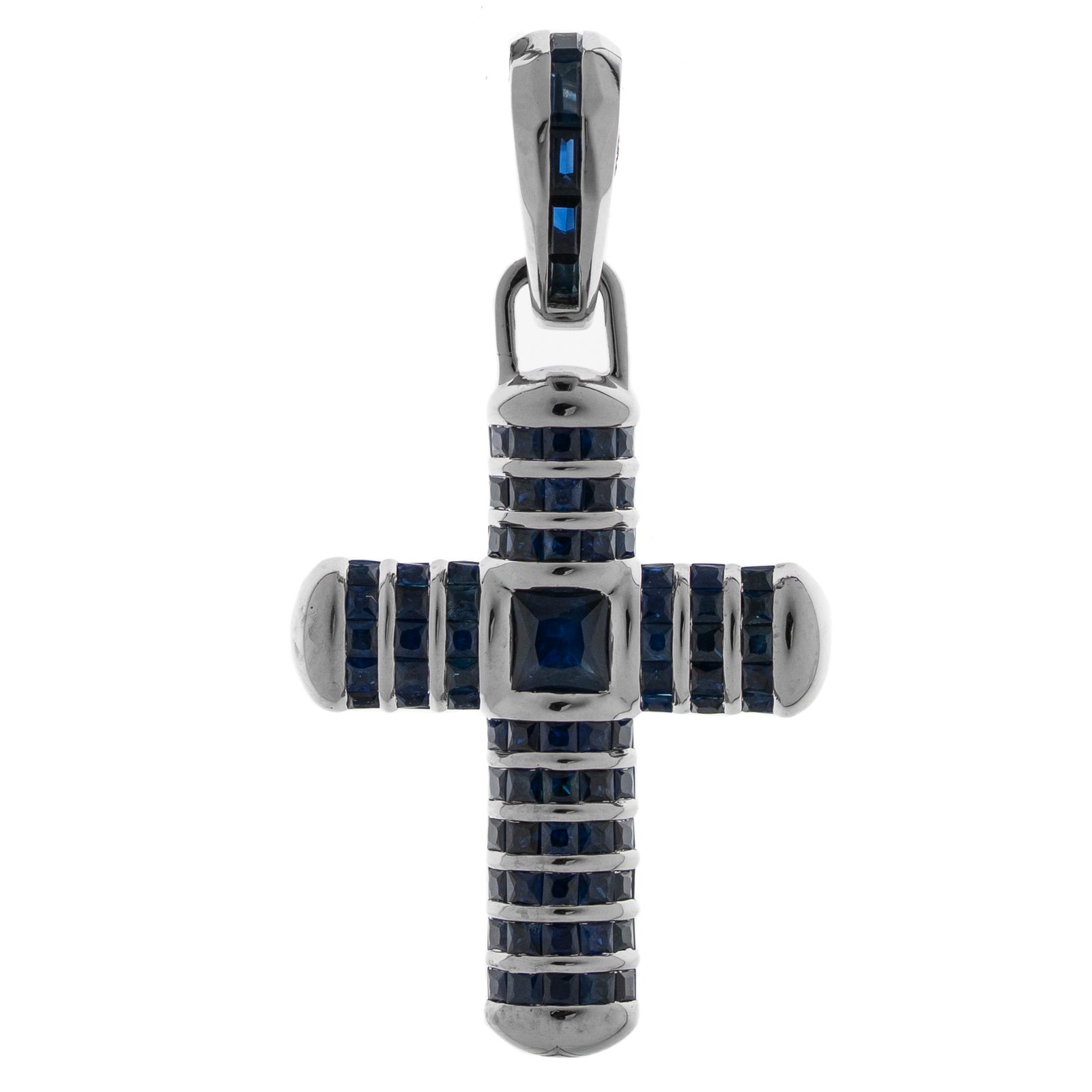EZEIA Blue Dose Cross Pendant