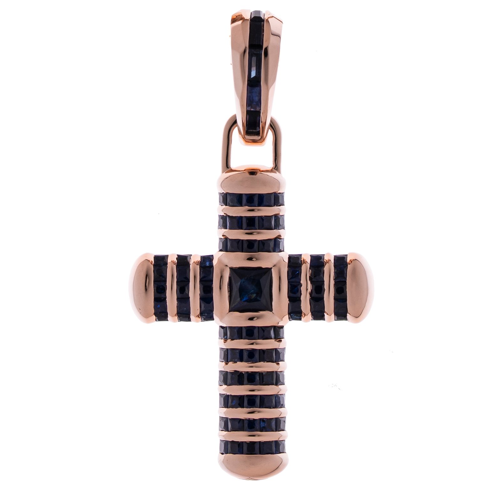 EZEIA Blue Dose Cross Pendant