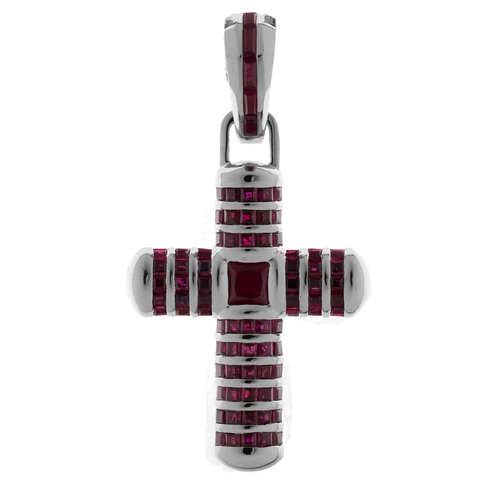 EZEIA Crimson Dose Cross Pendant
