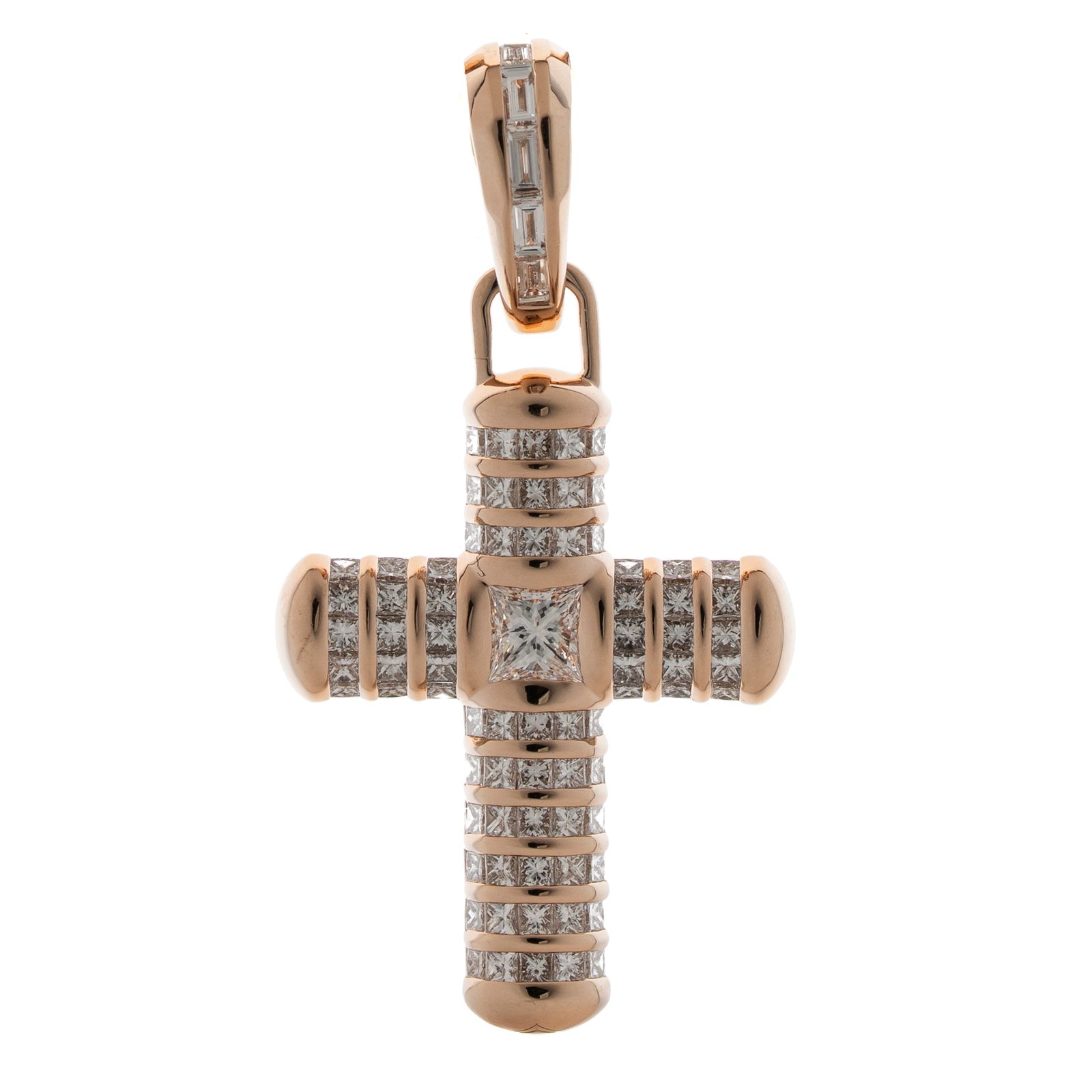 EZEIA Diamond Dose Cross Pendant
