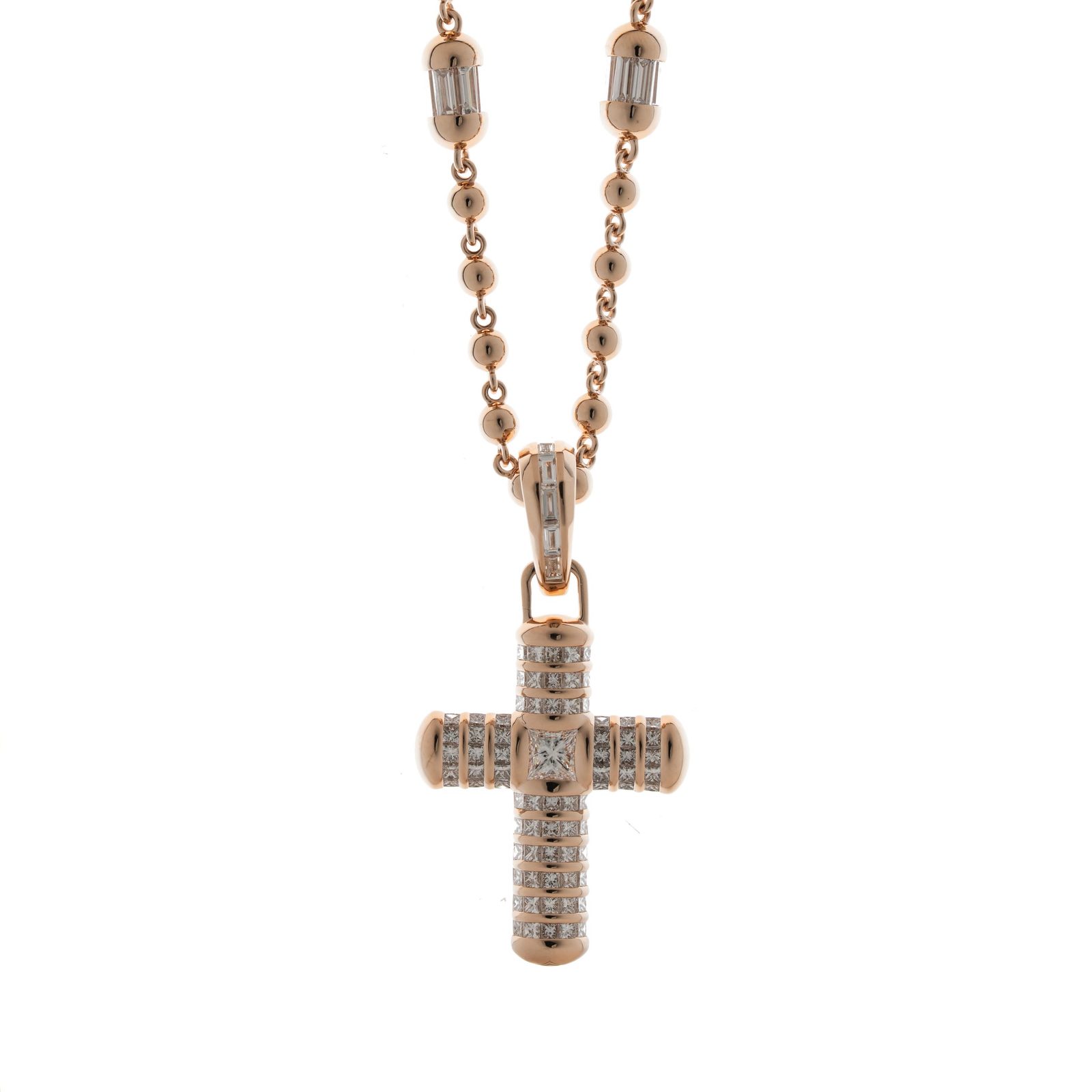 EZEIA Diamond Dose Cross Pendant 2