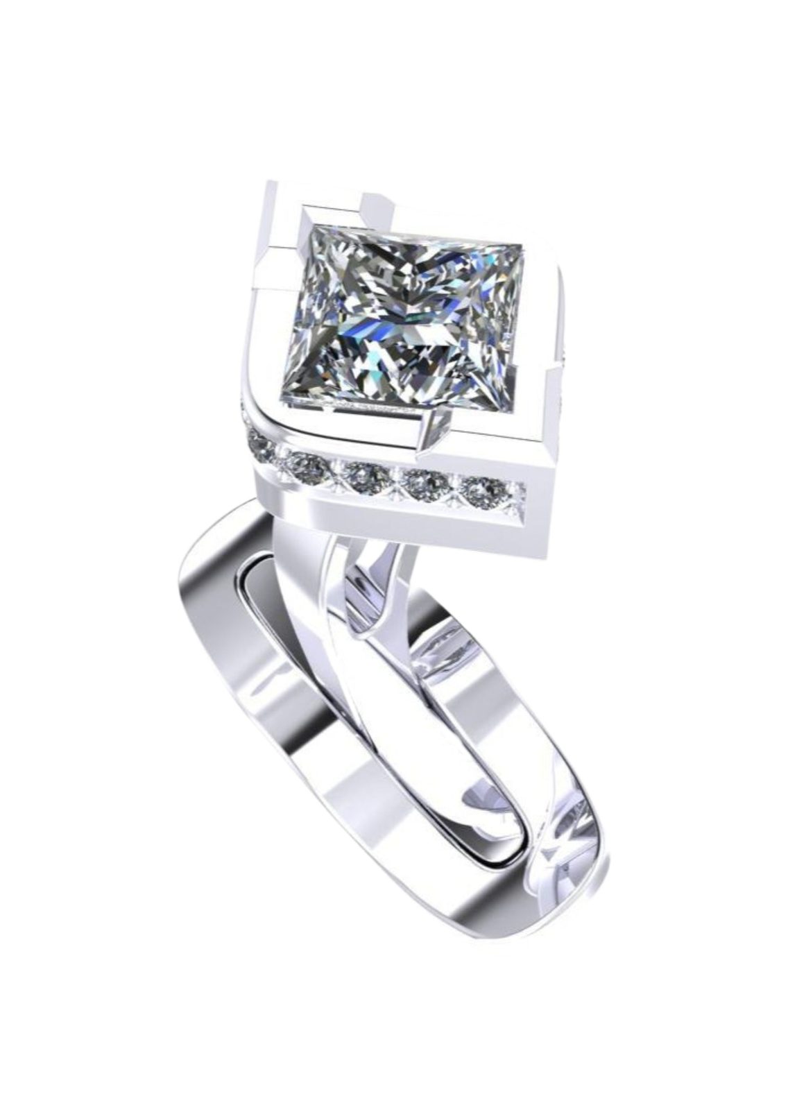 EZEIA Ezeia Diamond Cufflinks
