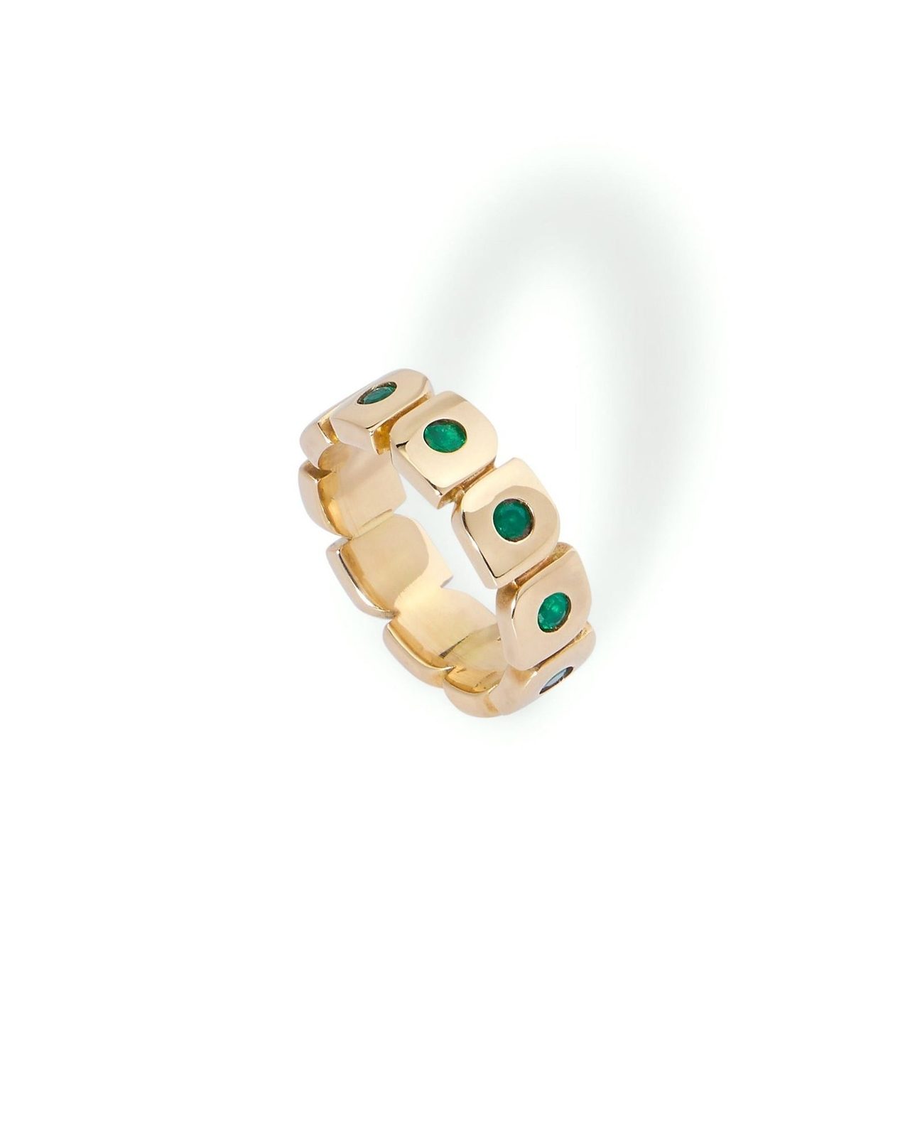 EZEIA Logograph Emerald Ring 3