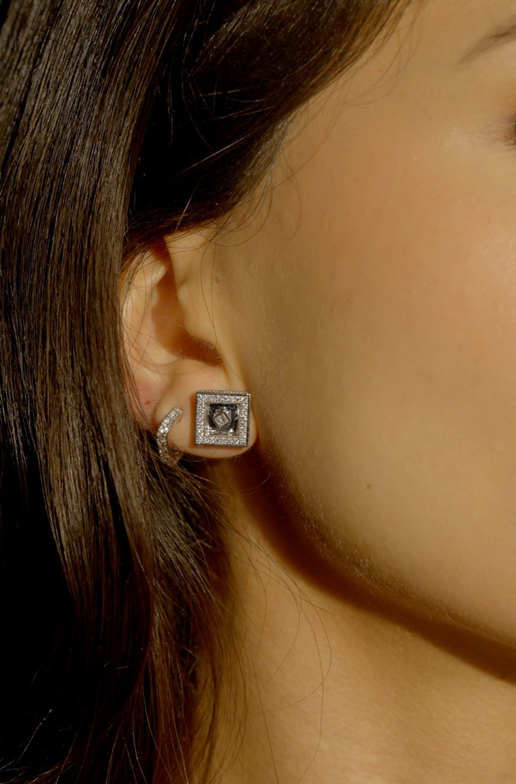 EZEIA Prism Diamond Earrings Petit