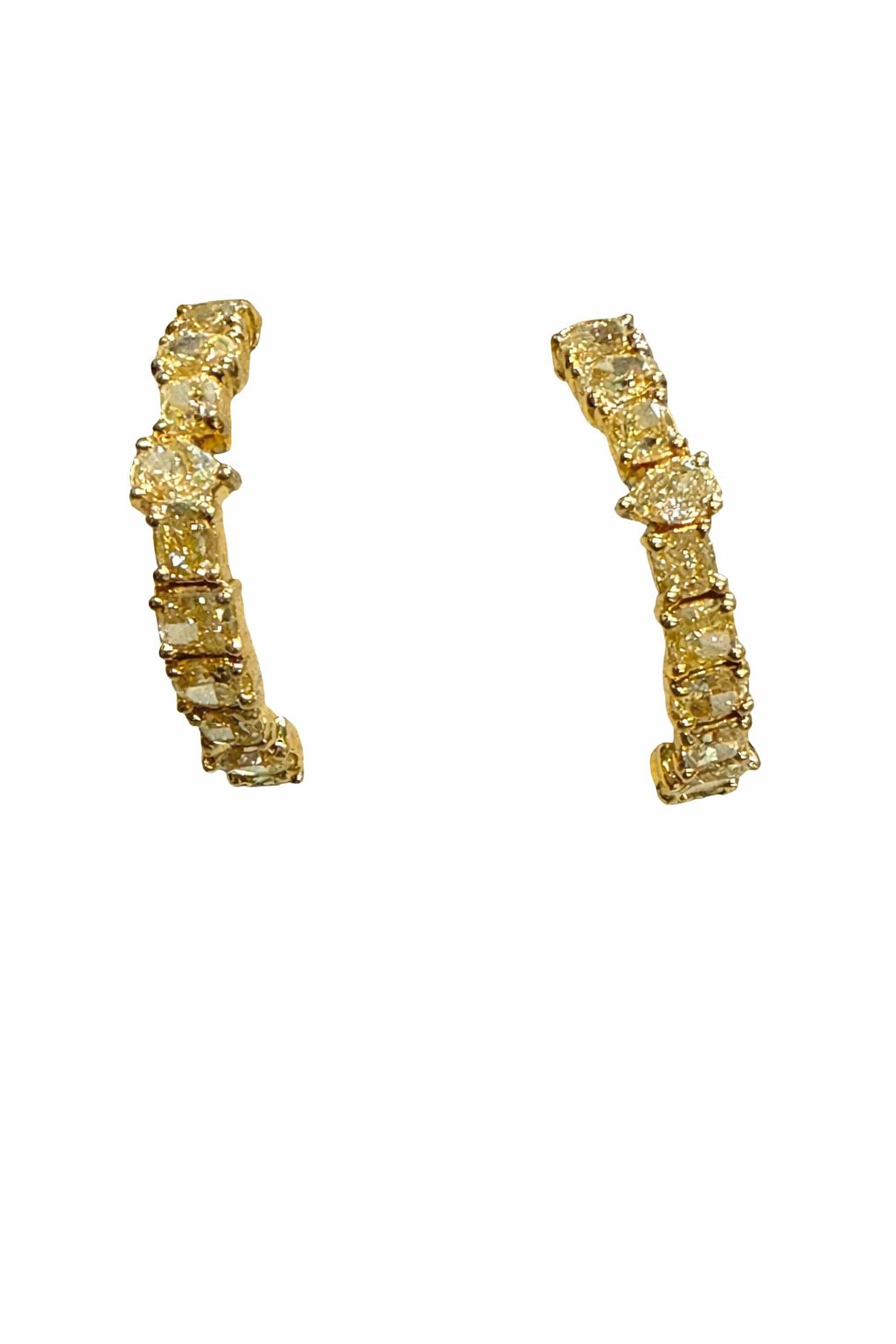 EZEIA Yellow Diamond Earrings