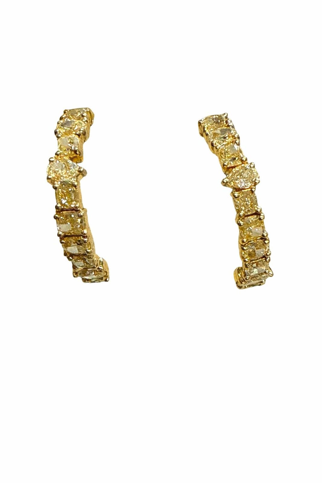 EZEIA Yellow Diamond Earrings 2