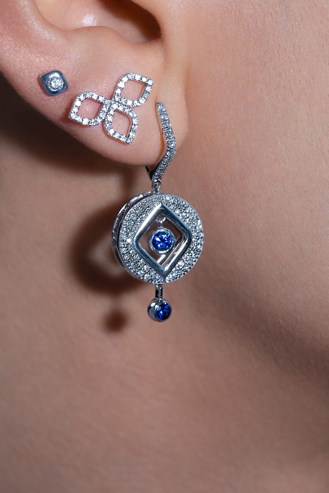 EZEIA Zellige Diamond Studs 4