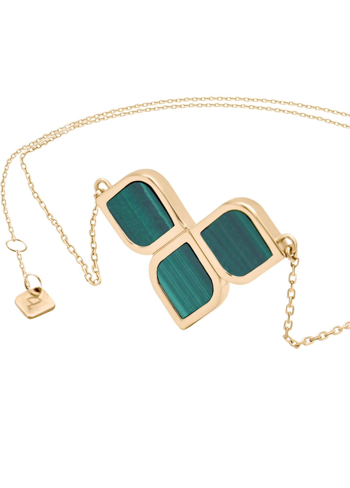 EZEIA Zellige Malachite Necklace 2