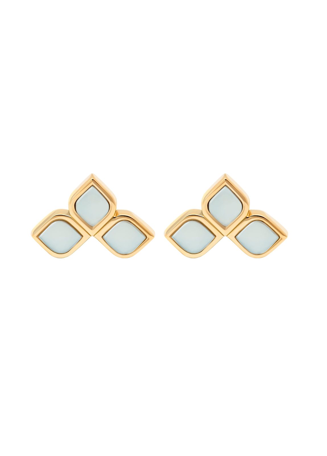 EZEIA Zellige Mother of Pearl Studs 3