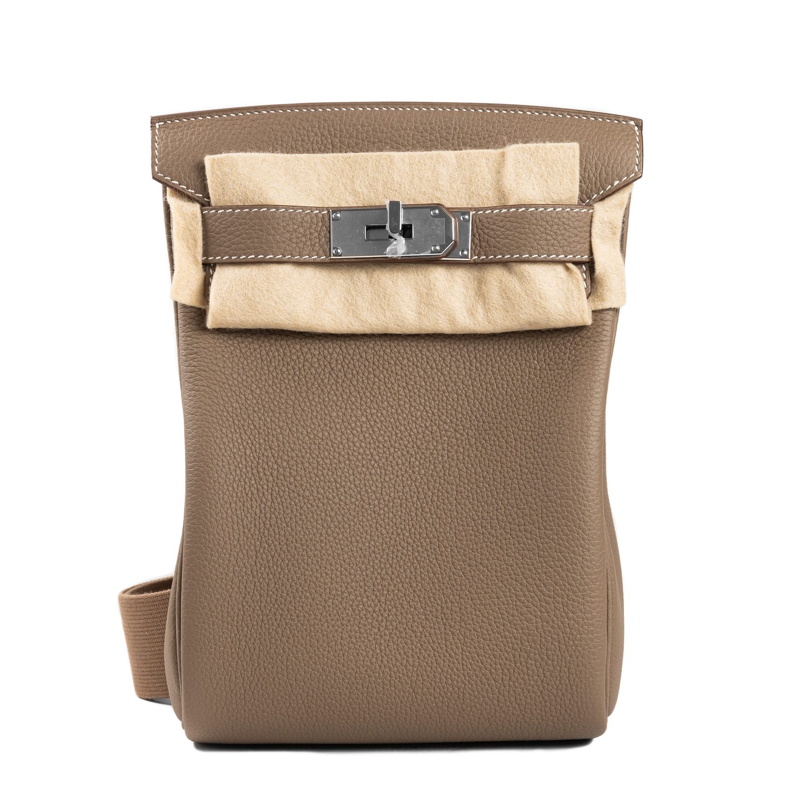 Hermes Handbags Hac A Dos Etoupe PM Palladium Hardware 2