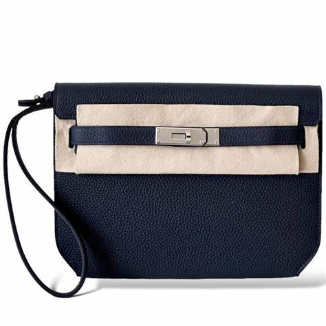 Hermes Handbags  Kelly 25 Depeche Togo Blue Nuit 2