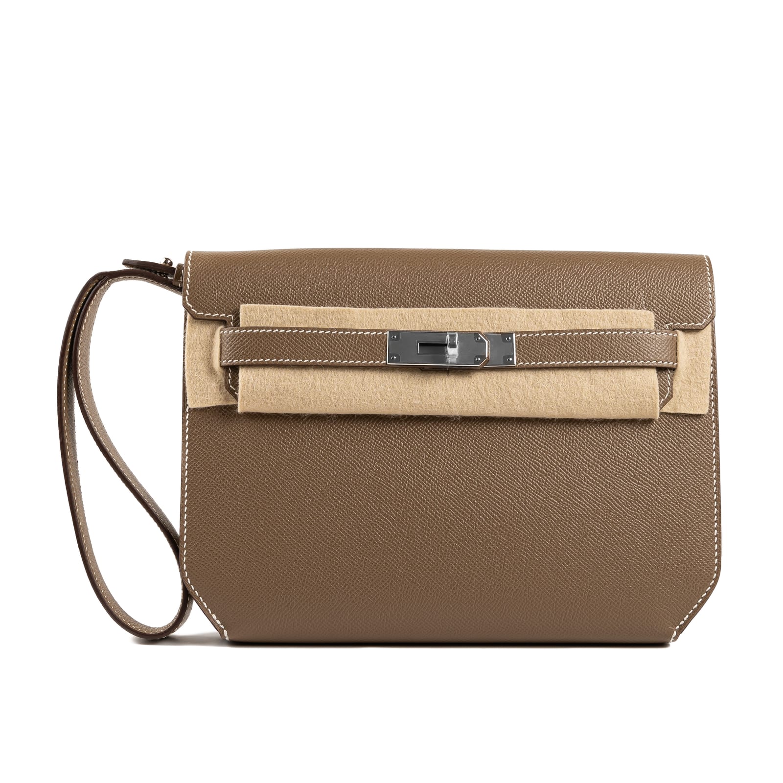 Hermes Handbags Kelly Depeche etoupe Palladium Hardware 5