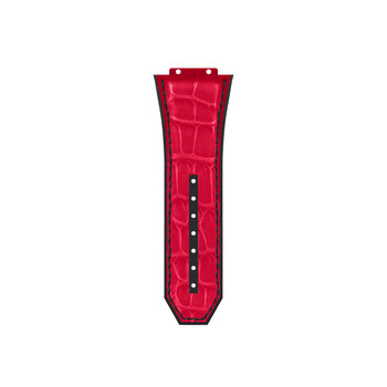 Hublot red alligator strap