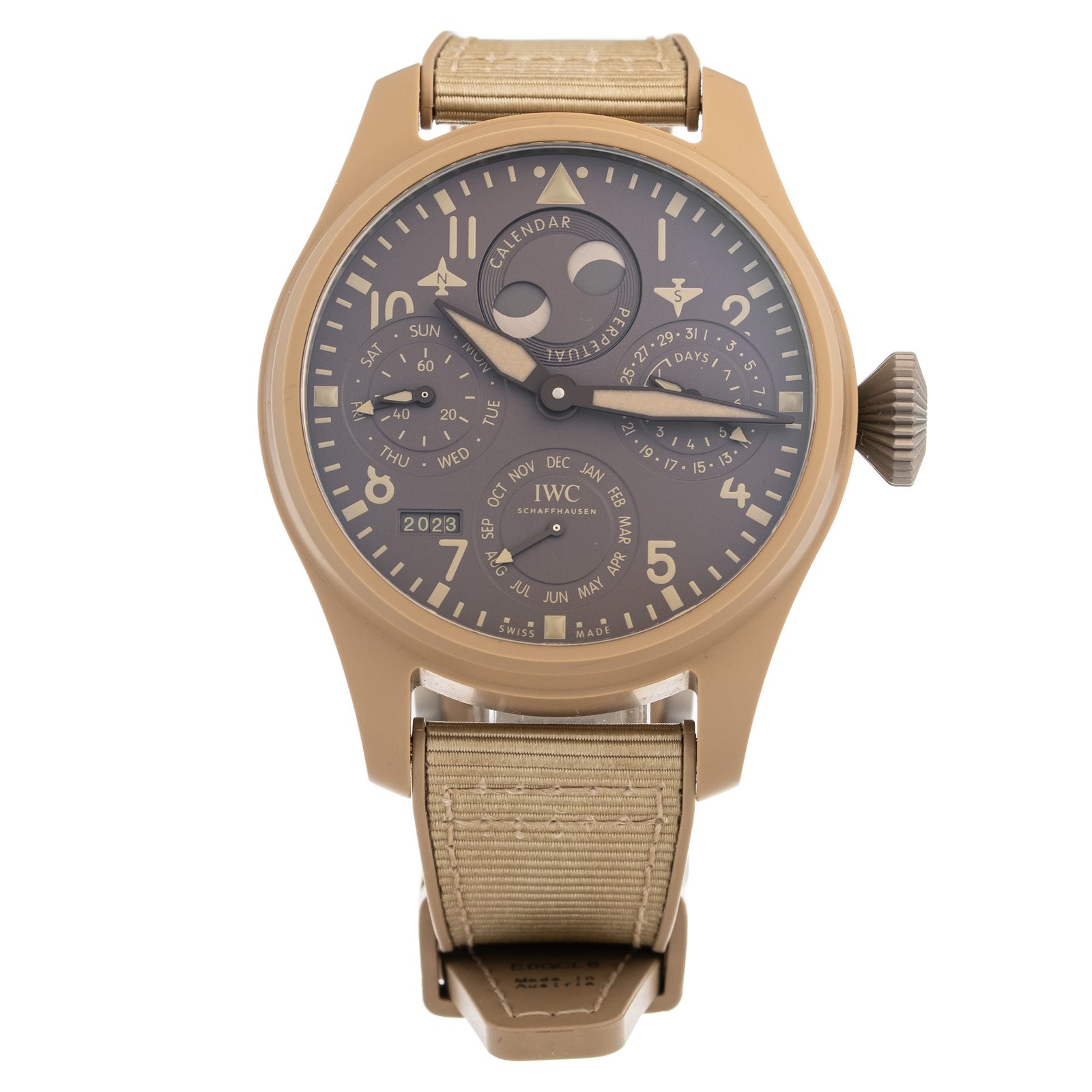 IWC Big Pilot Perpetual Calendar Mojave Desert Top Gun Edition