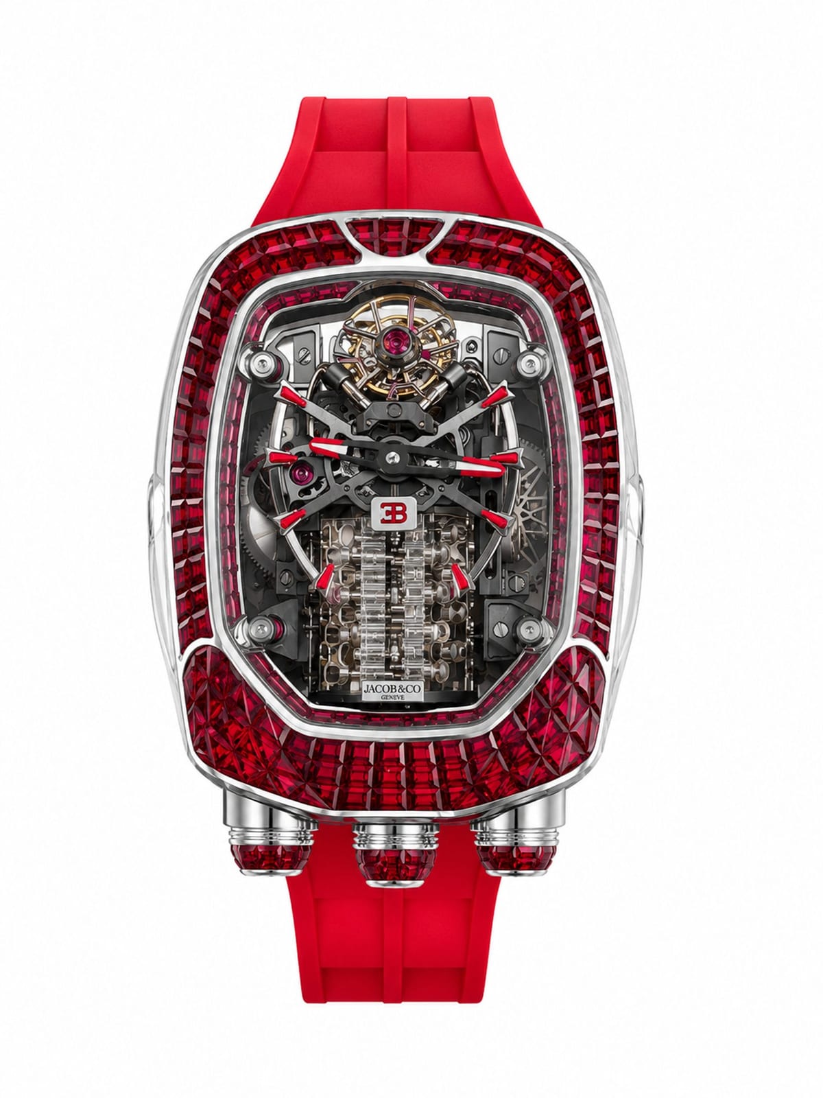 Jacob & Co Bugatti Chiron Tourbillon Baguette Ruby