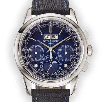 Patek Philippe Grand Complications Chronograph Hand Wind Blue Dial Watch 5270P-016