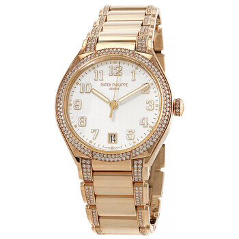 Patek Philippe Twenty 4 Automatic Diamond Silver Dial Ladies Watch 7300/1201R-001