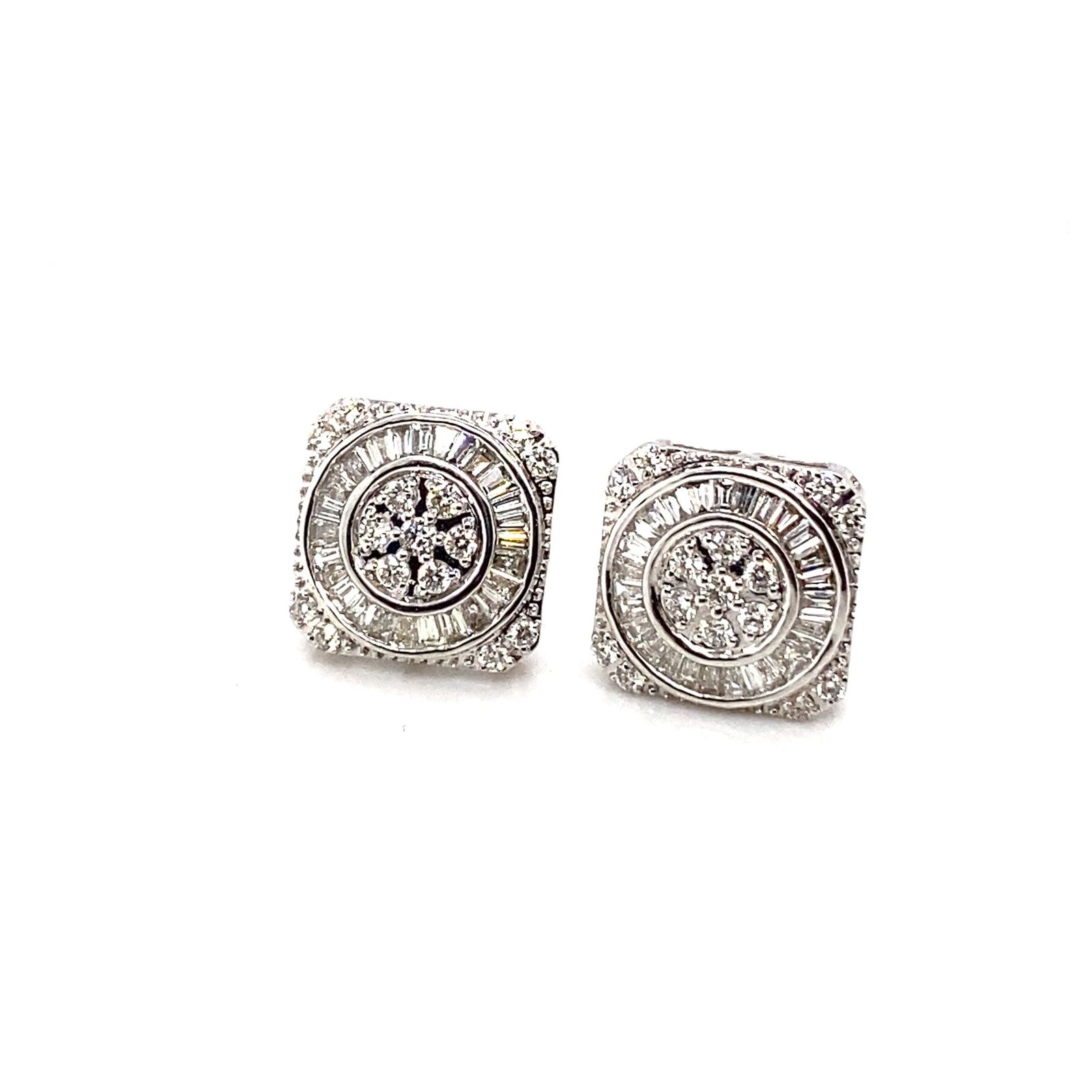 Platinum Jewelry Diamond Earrings 2