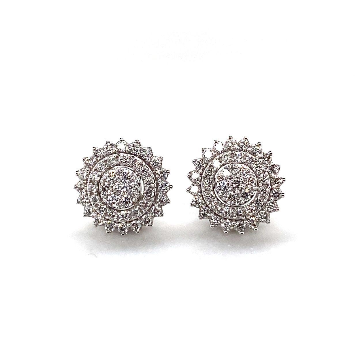 Platinum Jewelry Diamond Earrings