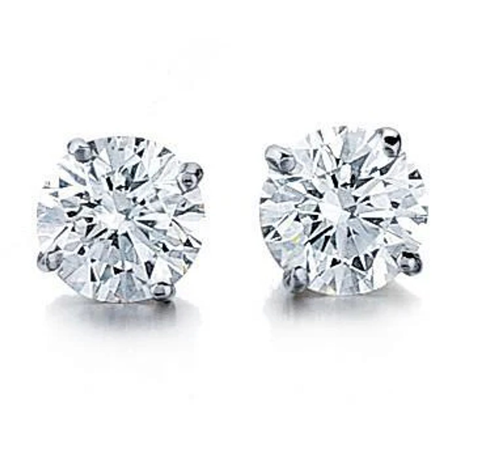 Platinum Jewelry Diamond Stud Earrings