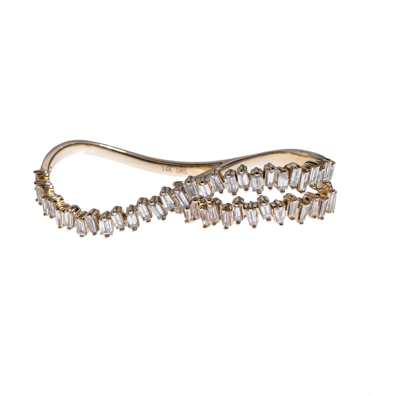 Platinum Jewelry Double Ring Finger