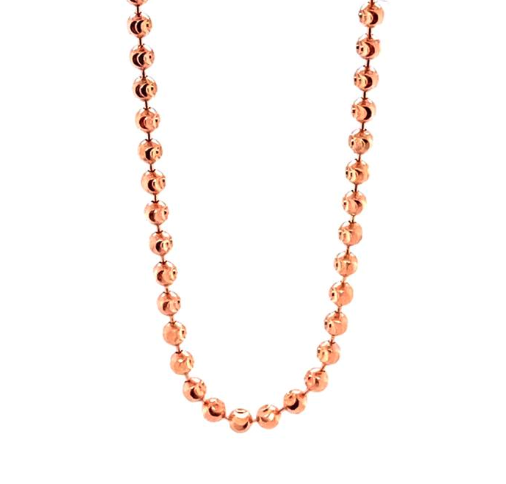 Platinum Jewelry Rose Gold Bead Chain 2