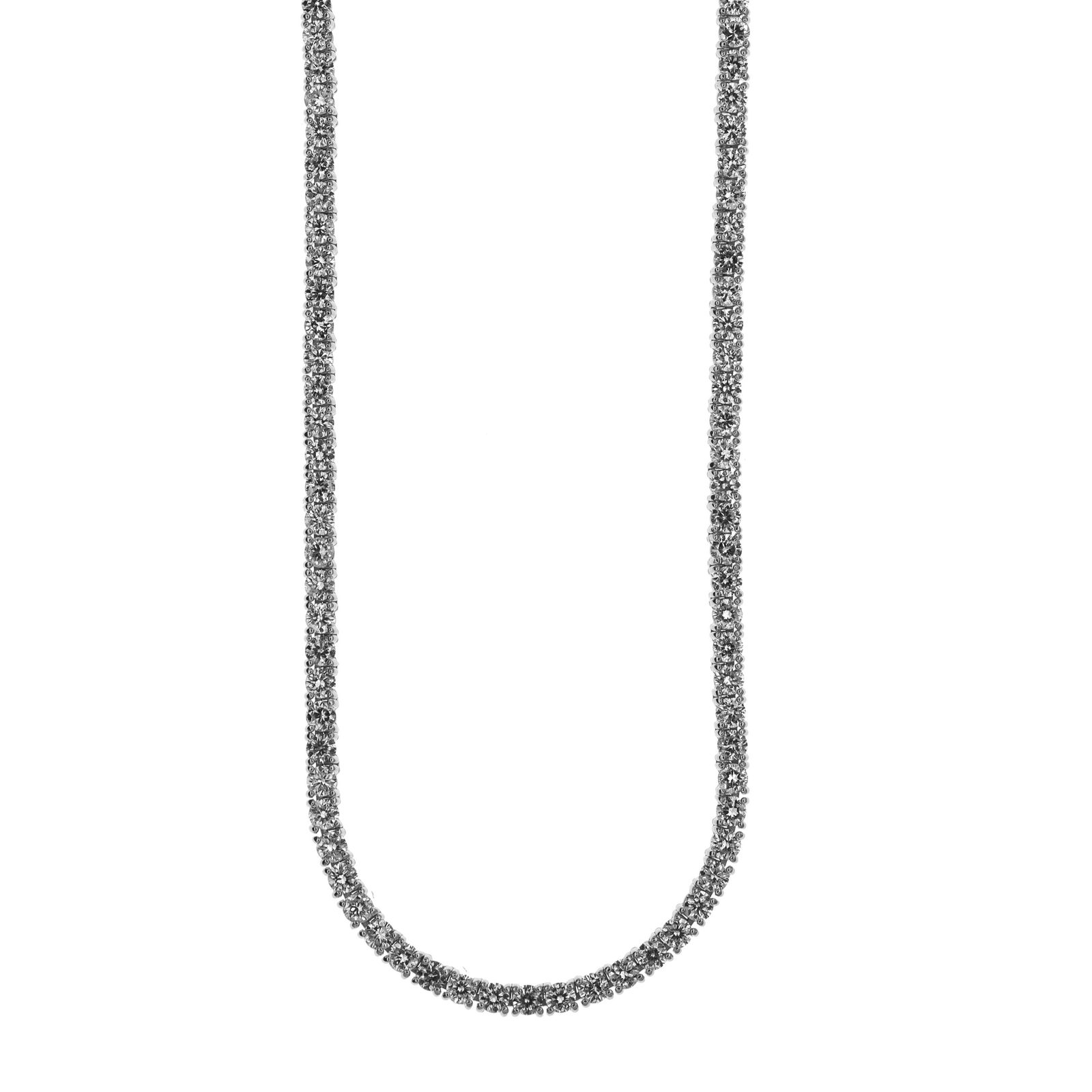 Platinum Jewelry Tennis Necklace