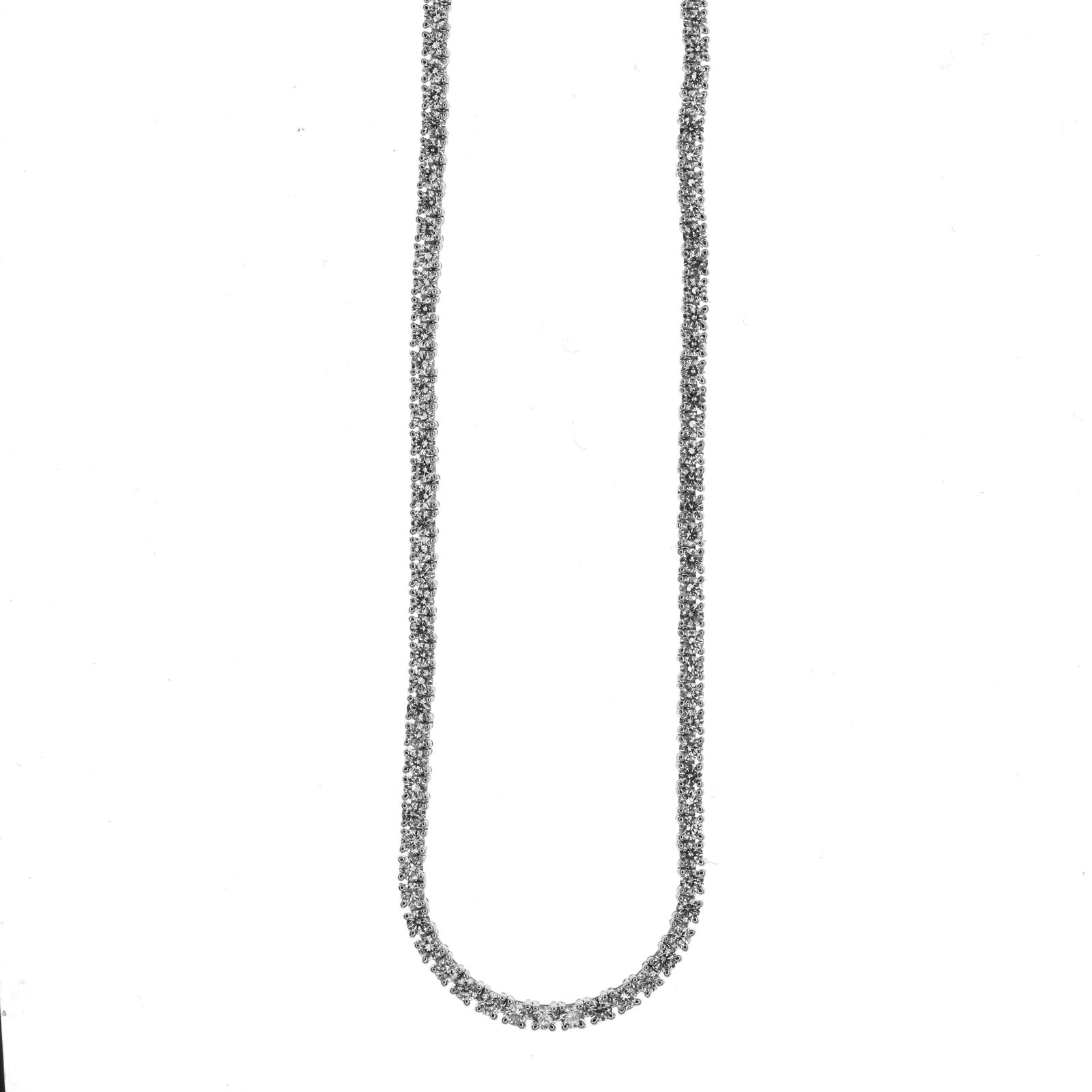 Platinum Jewelry Tennis Necklace