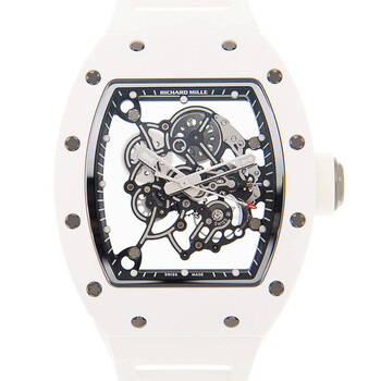 Richard Mille RM 055 Bubba Watson Hand Wind Men's Watch RM055 WHITE
