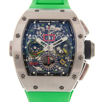 Richard Mille RM 11-02 Flyback Chronograph Dual Time Zone Automatic Titanium Men's Watch RM11-02 TI