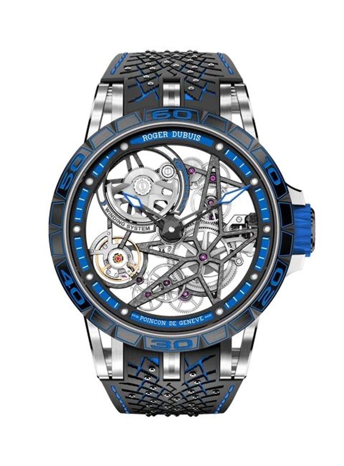 Roger Dubuis Roger Dubuis Excalibur Spider Pirelli – Silver Titanium