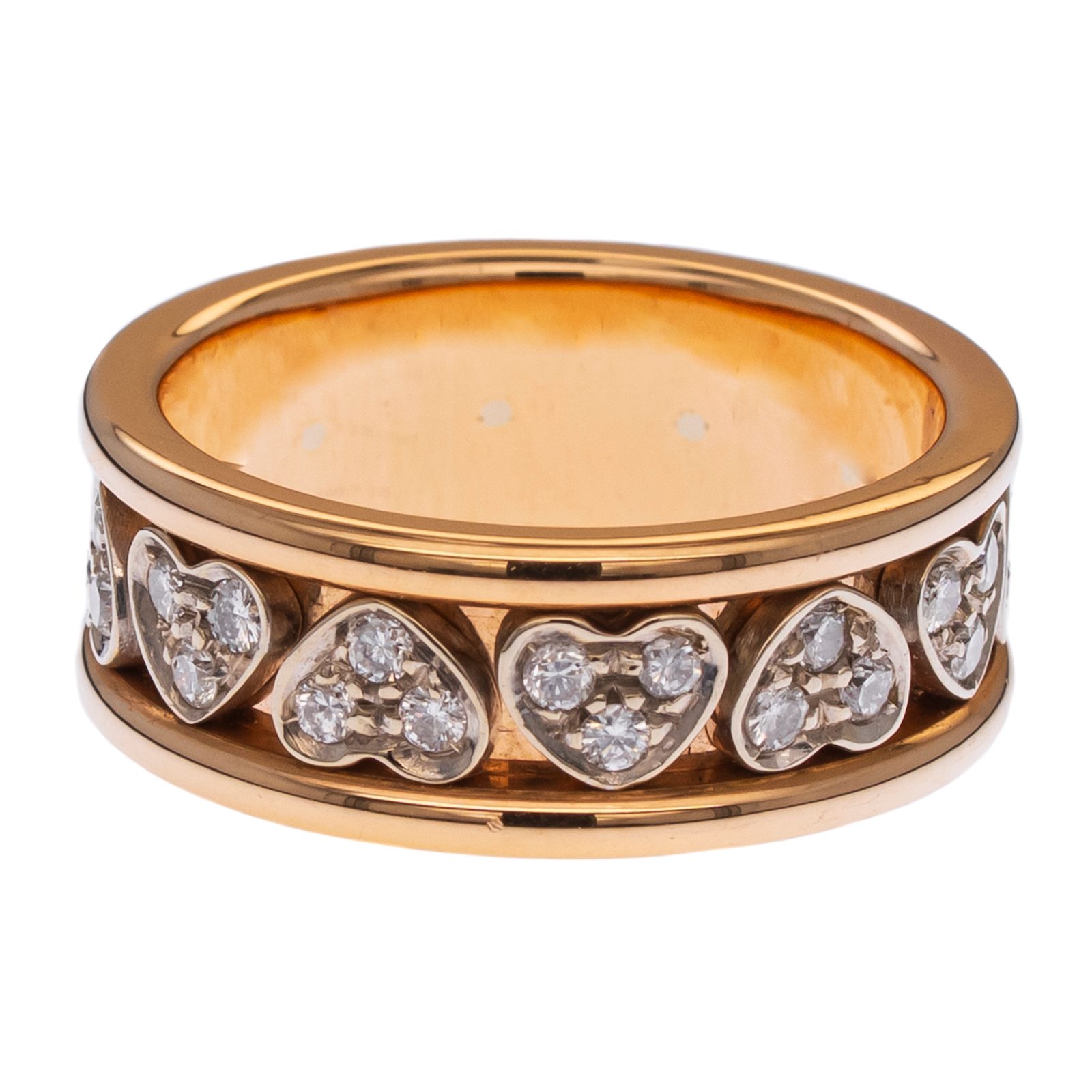 Rose Gold Diamond Heart Ring