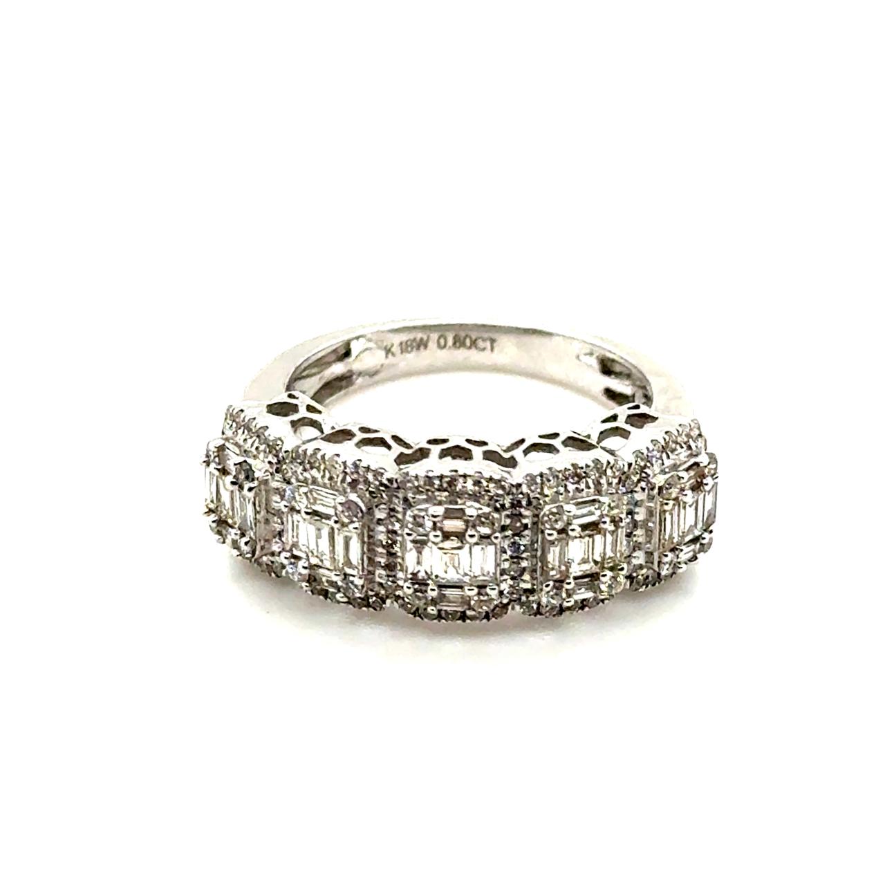 Round Baguette Ring