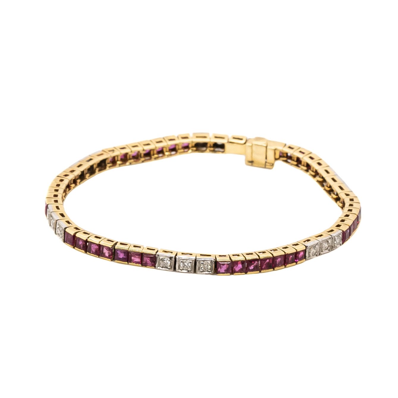 Ruby Diamond Bracelet