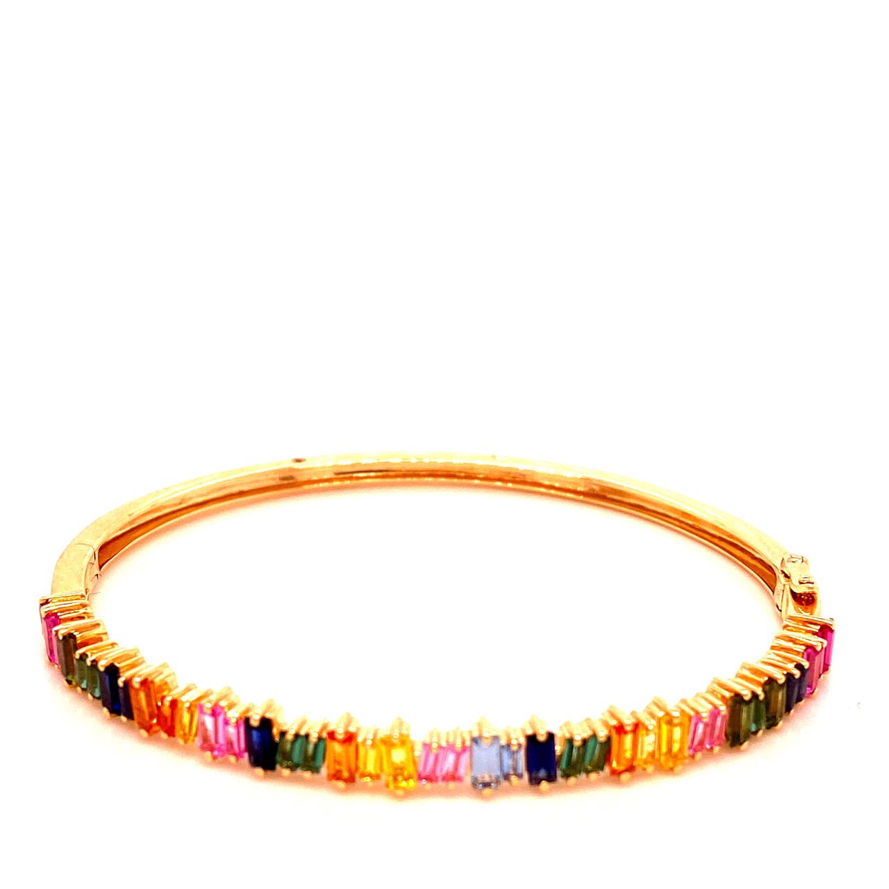 Platinum Jewelry Multi-Baguette Bracelet 2