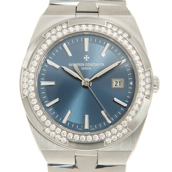 Vacheron Constantin Overseas Quartz Diamond Blue Dial Ladies Watch 1205v/100A-B590