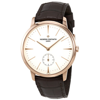 Vacheron Constantin Silver Dial 18kt Rose Gold Men's Watch 1110U/000R-B085