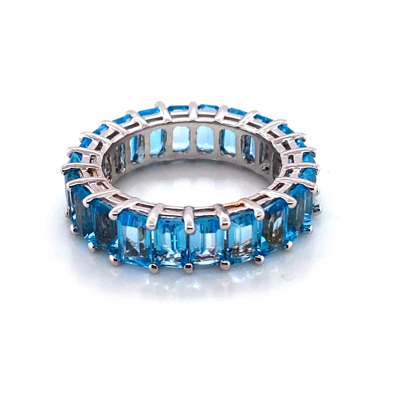White Gold Sapphire Ring 2