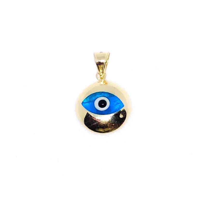 Yellow Gold Evil Eye