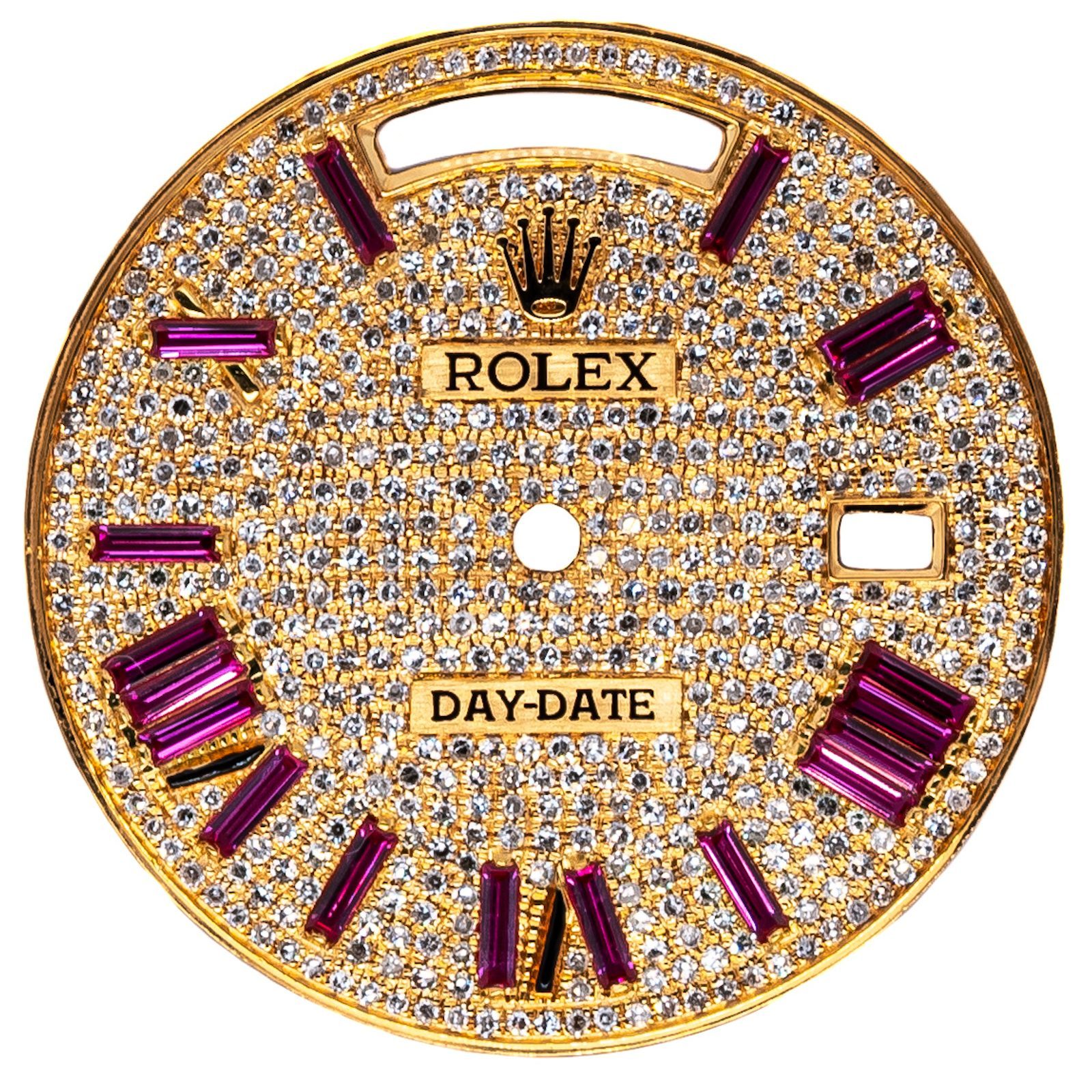 Yellow Gold Ruby Bezel and Diamond Pave 3