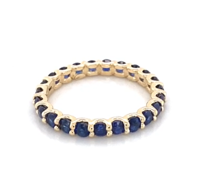 Yellow Gold Sapphire Band